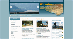 Desktop Screenshot of borzsony.hu