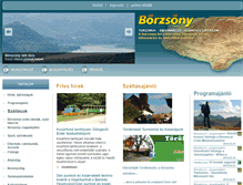 Tablet Screenshot of borzsony.hu